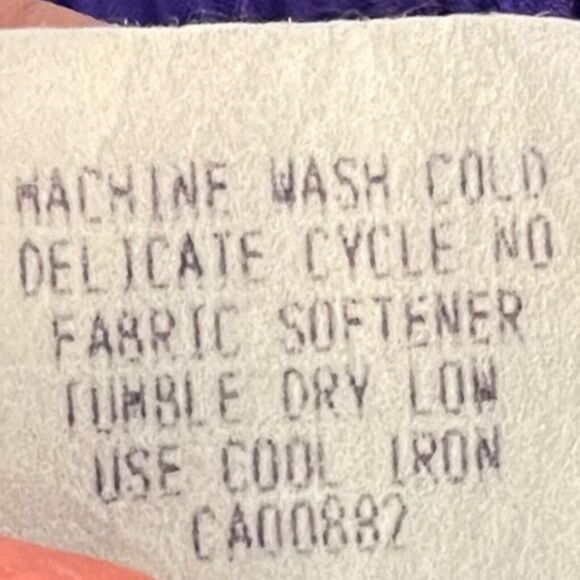 Joan Walters Windbreaker Pants Women's 14 Purple Casual Vintage USA Pockets Chic - Picture 11 of 15